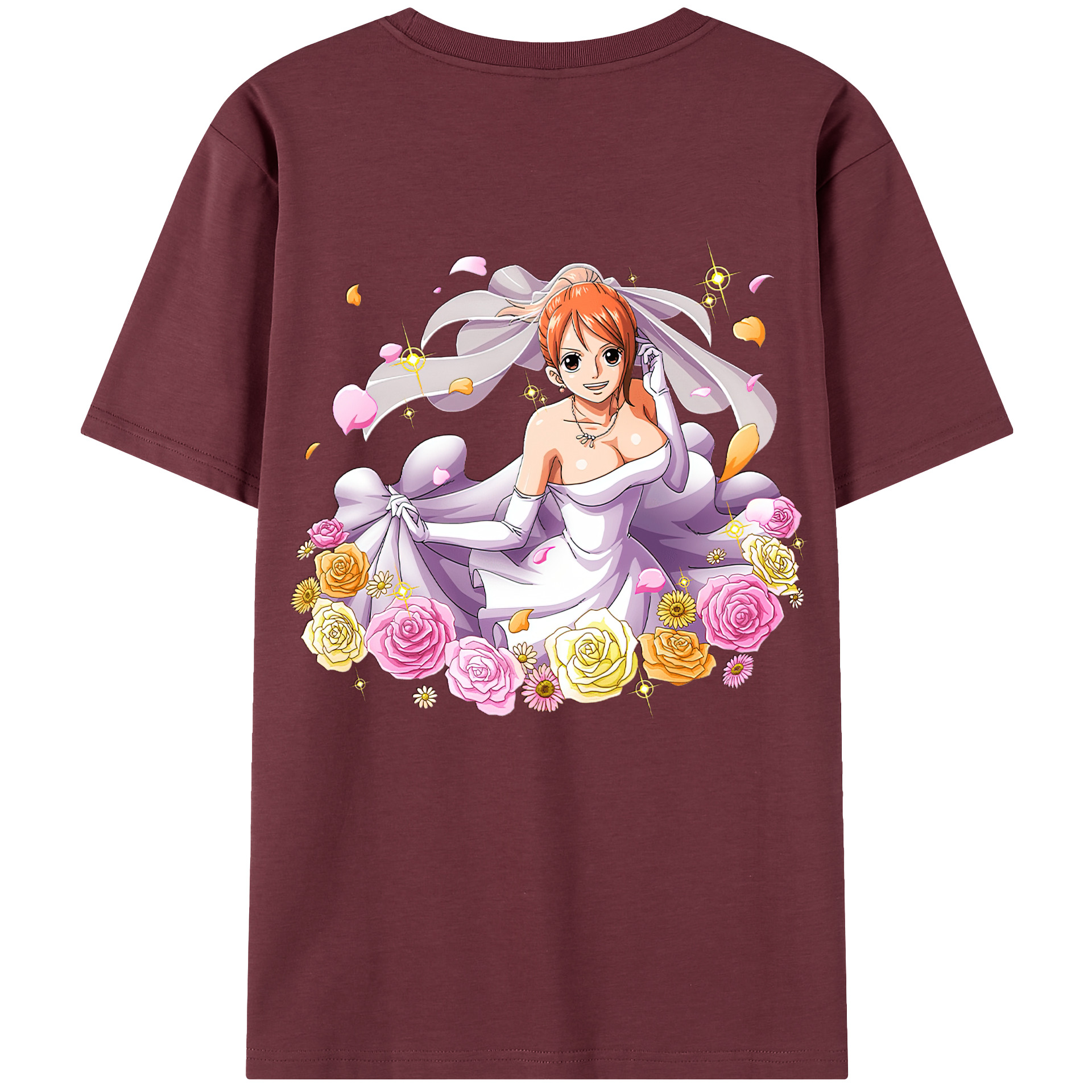 ワンピース ナミ ONE PIECE Nami 綿100％半袖Tシャツ（背面プリント）